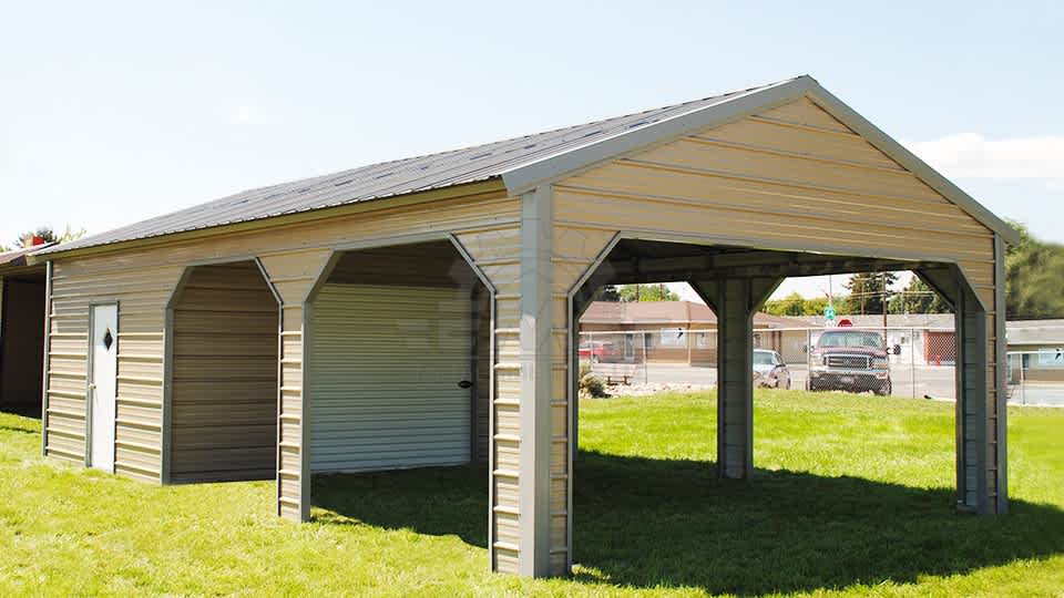 18x30x7 A-Frame Side Entry Utility Building