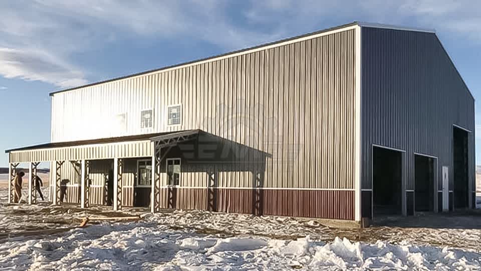 50x64x18 Fully Enclosed Metal Building