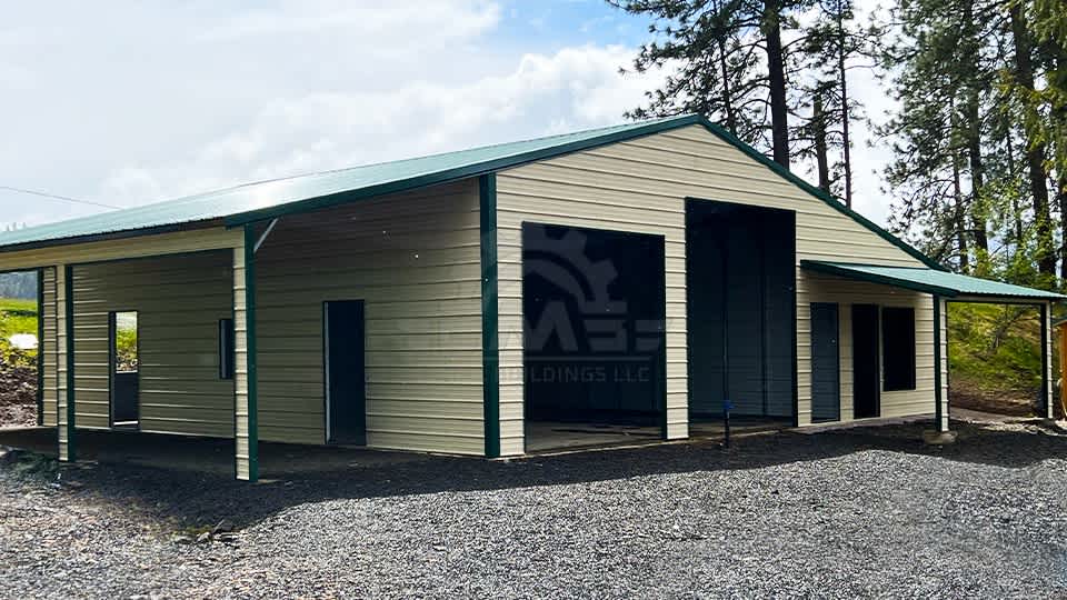 48x30x12 Vertical Straight Roof Barn