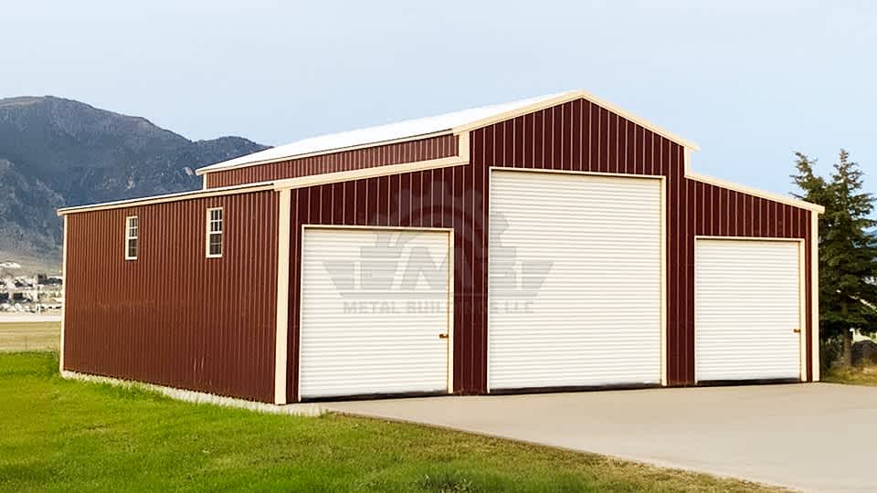 42x30x16 Vertical Raised Center Barn