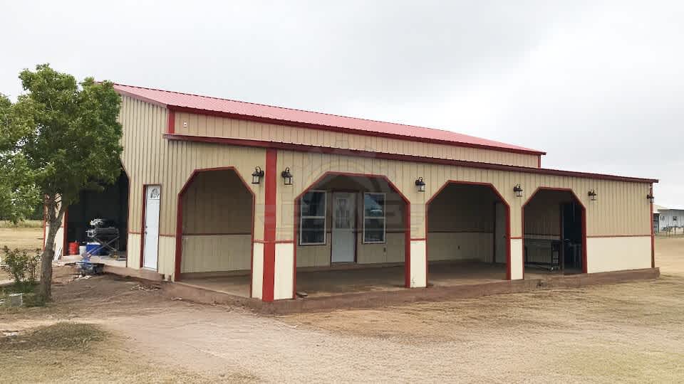 30x50x13 A-Frame Vertical Roof Building