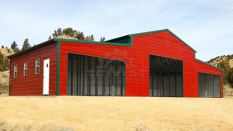 70x30x13 A-Frame Vertical Roof Barn