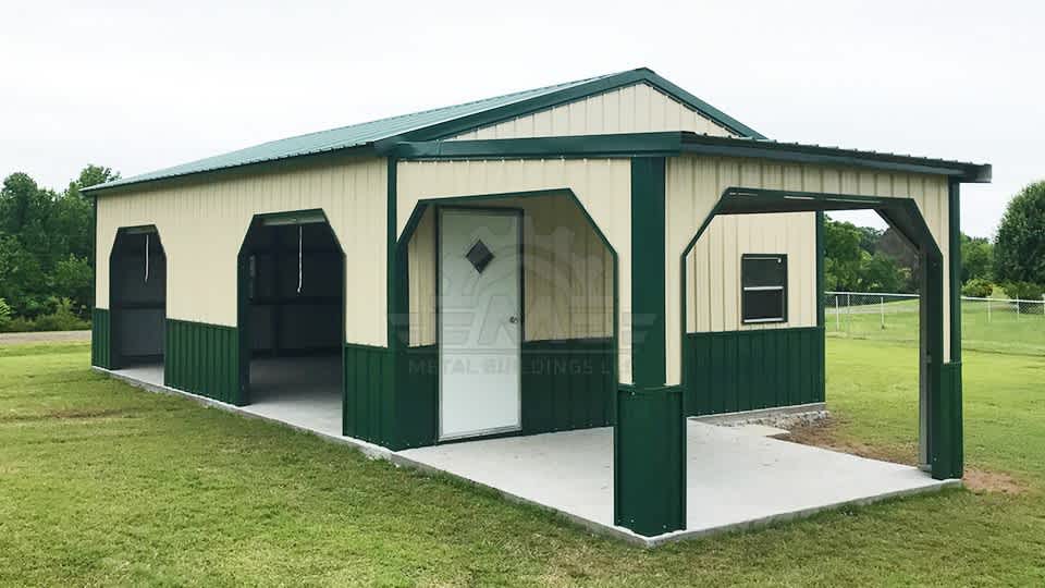 20x35x11 Garage With Porch