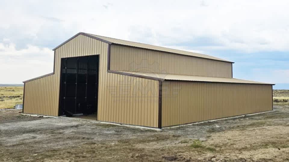 48x60x16 Vertical Raised Center Barn