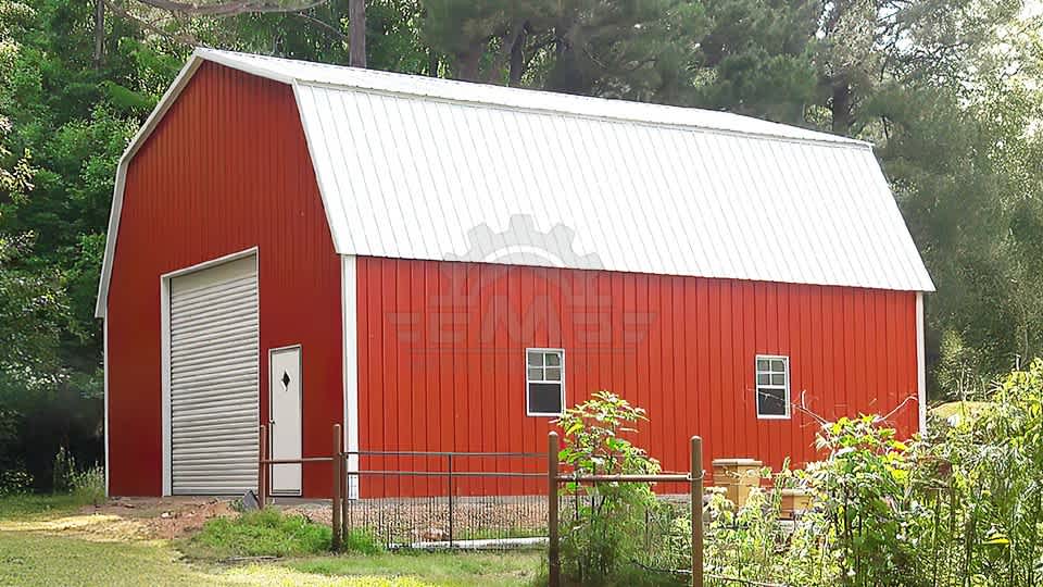 30x30x12 Gambrel Barn