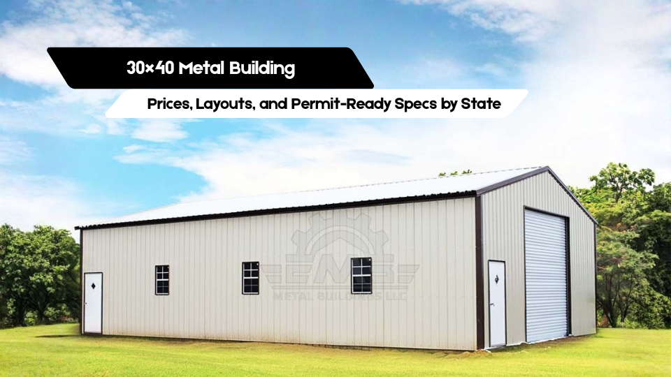 30×40 Metal Building Cost (2026): Prices, Layouts, and Permit-Ready Specs by State