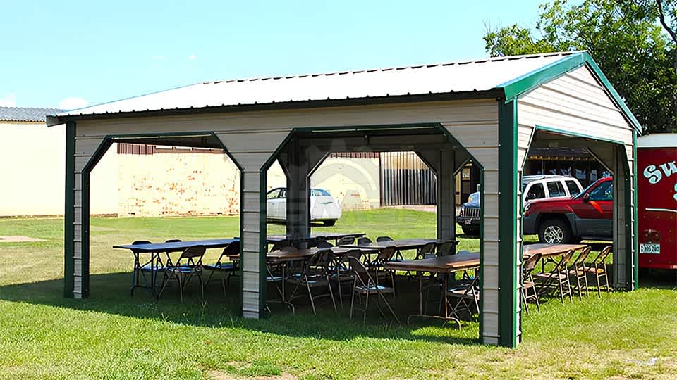 18x20x7 Side Entry Carport