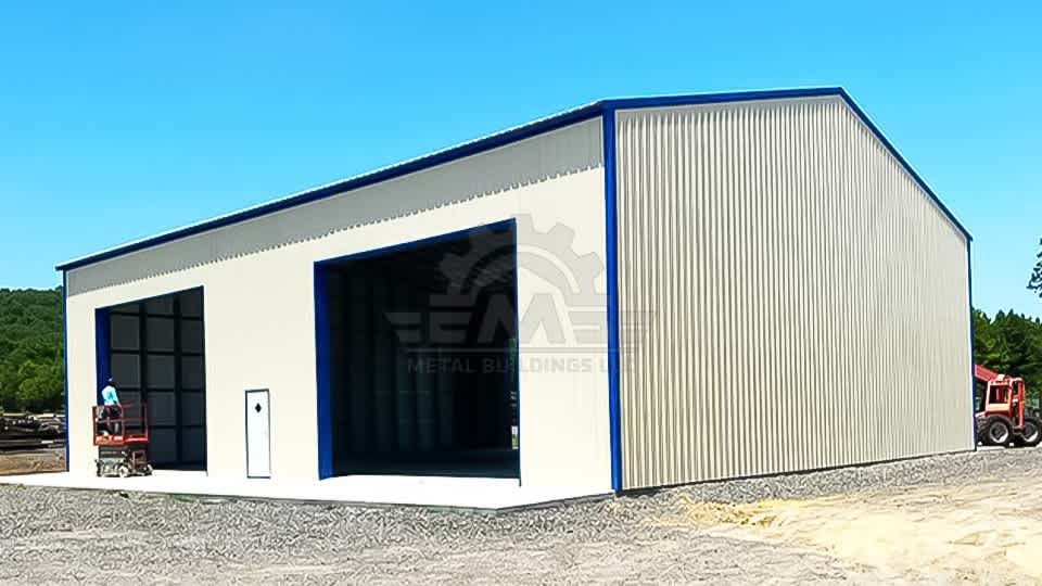 60x70x20 Commercial Clear Span Building