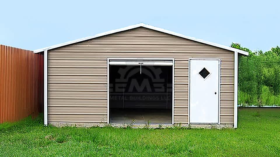 18x26x8 A-Frame Horizontal Roof Garage