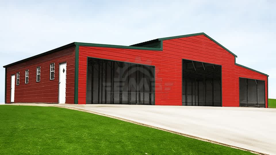 60x30x12 Raised Center Barn