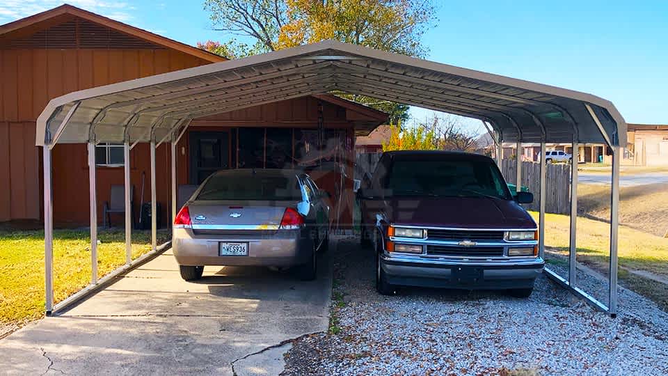 20x20x6 Two Car Carport