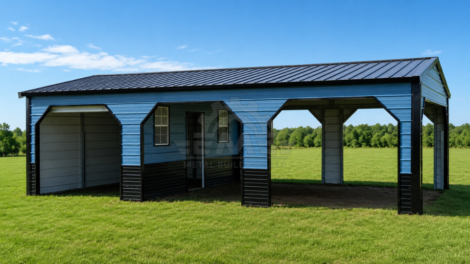 18x30x7 A-Frame Vertical Roof Utility Building