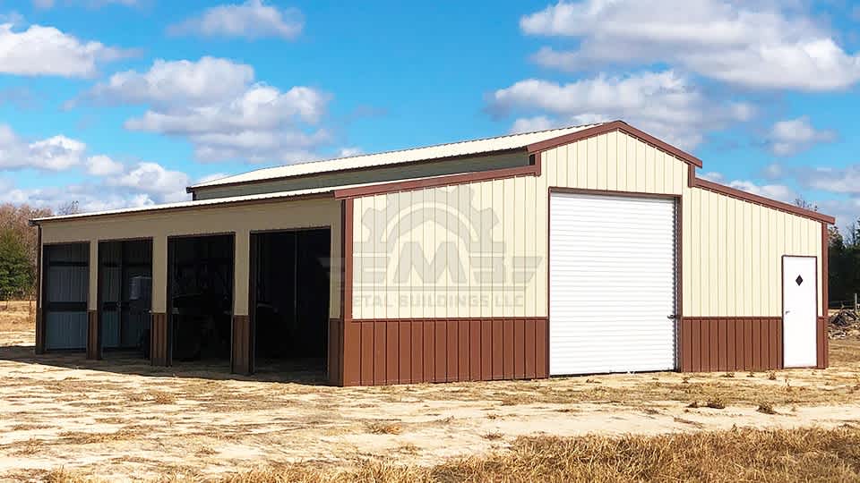 36x40x12 All Vertical Colonial Barn
