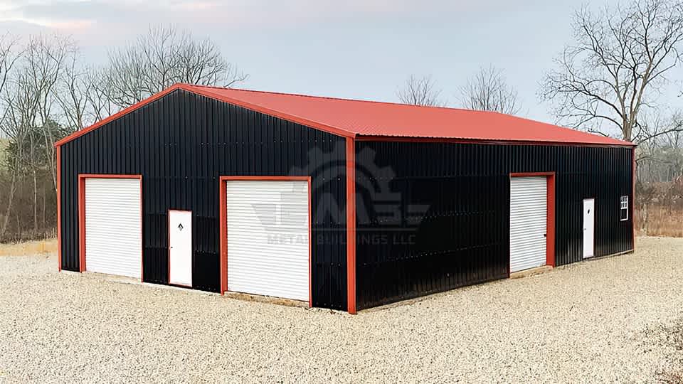 30x40x9 All Vertical Garage