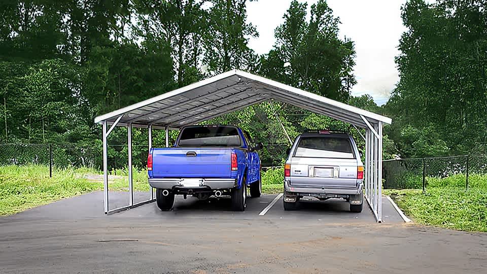 18x26x7 Two Car Carport