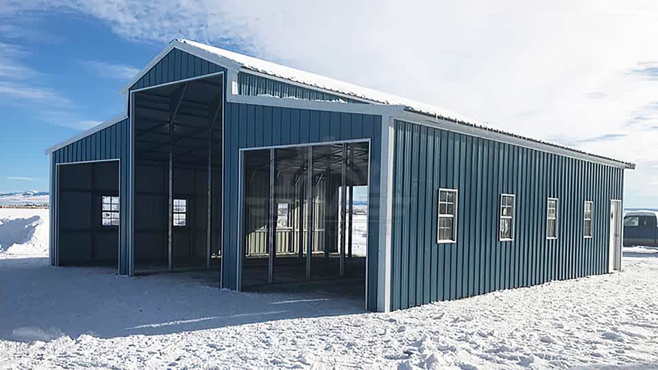 36x40x14 A-Frame Metal Barn
