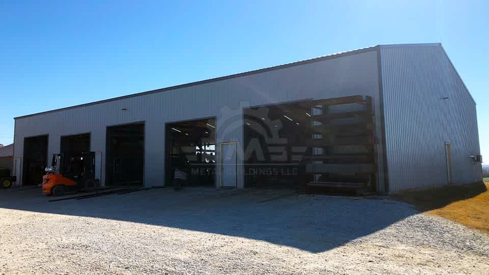 60x100x14 Commercial Clear Span Garage