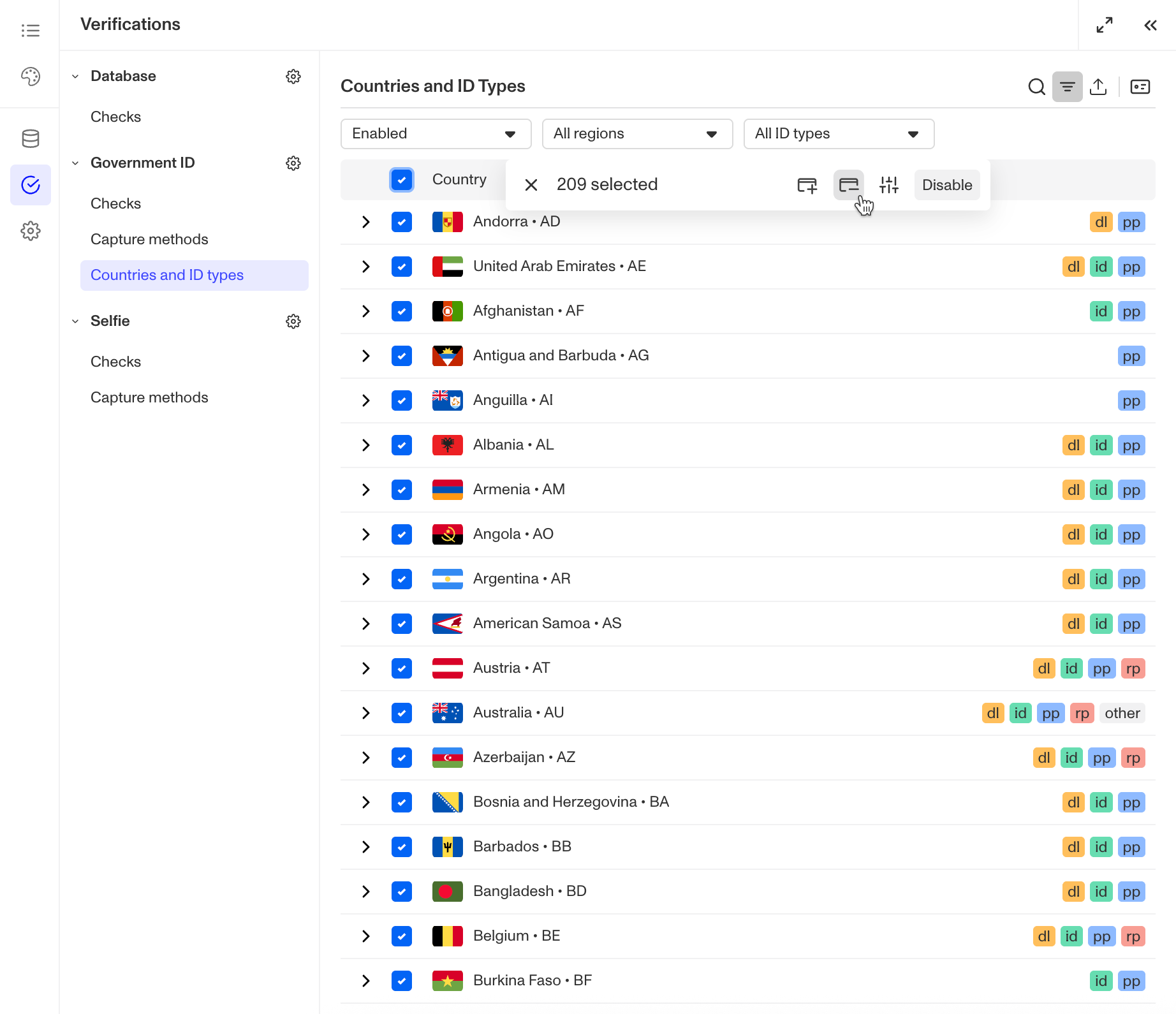SettingAllowedGovID005