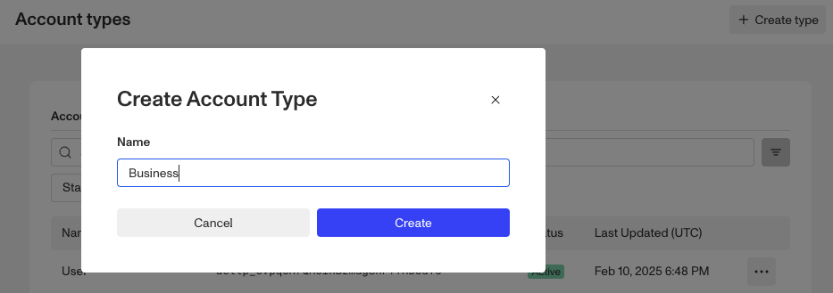 CreateAccountTypeName