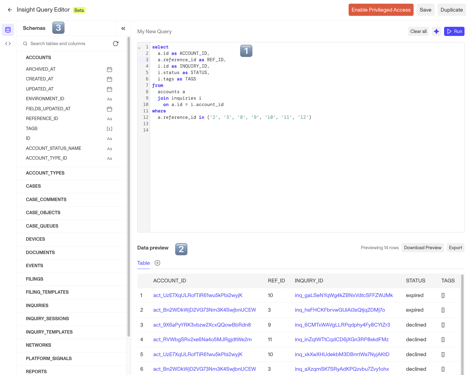 Schemas - Insight Query