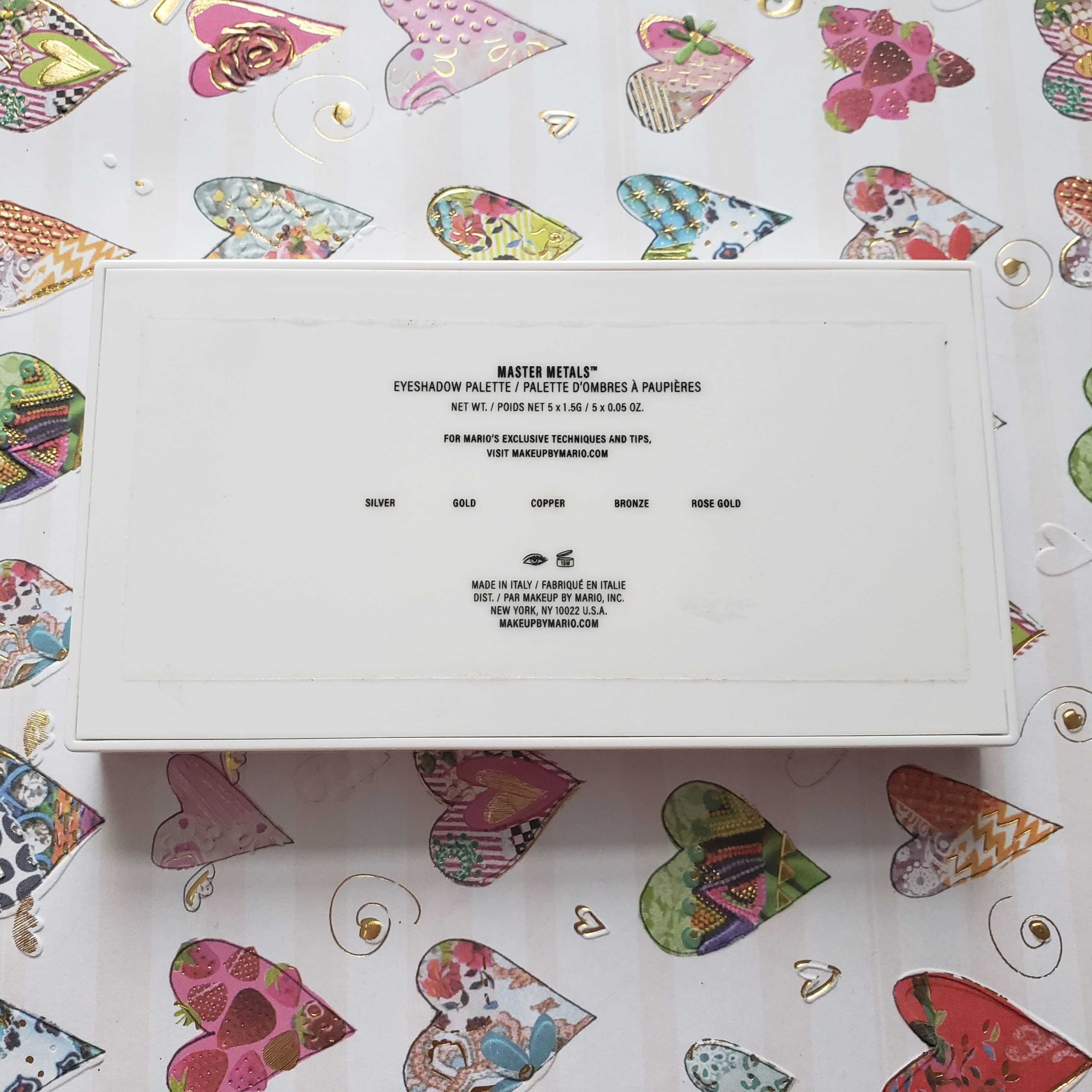 Makeup By Mario Master Metals Eyeshadow Palette Review And Swatches Back Makeup By Mario Master Metals Eyeshadow Palette Review And Swatches Back