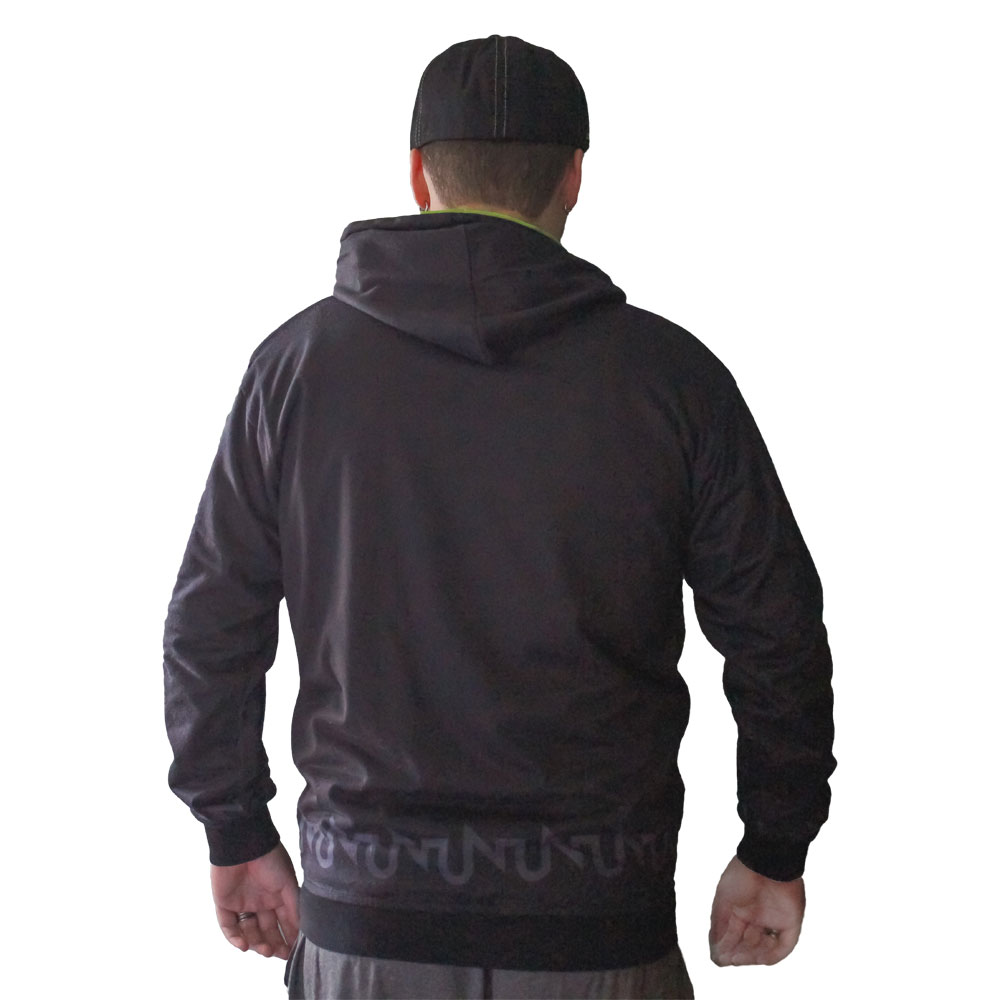 UpNorth Distribution Grassroots California Reversible Hoodie Black Back Side