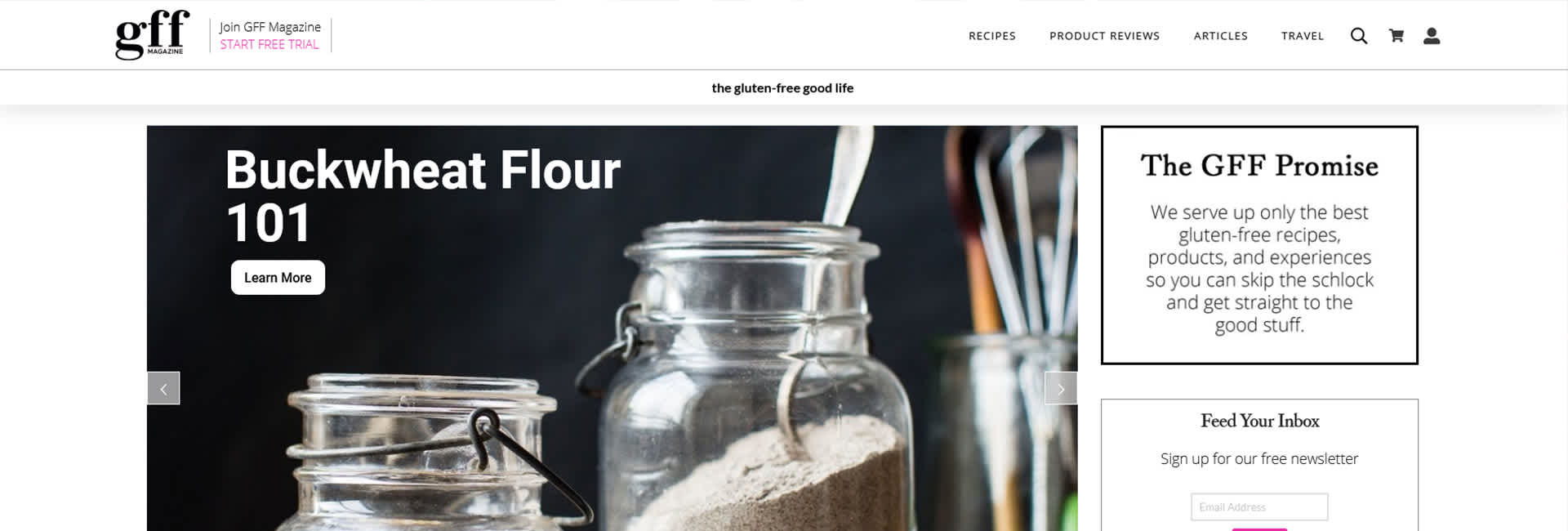 GFF Magazine Website Project