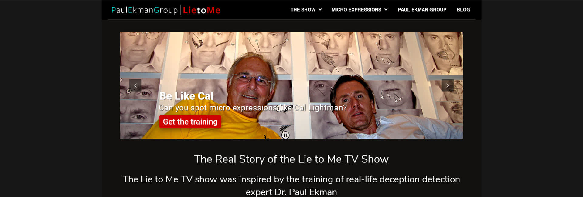 Lie to Me Website Project