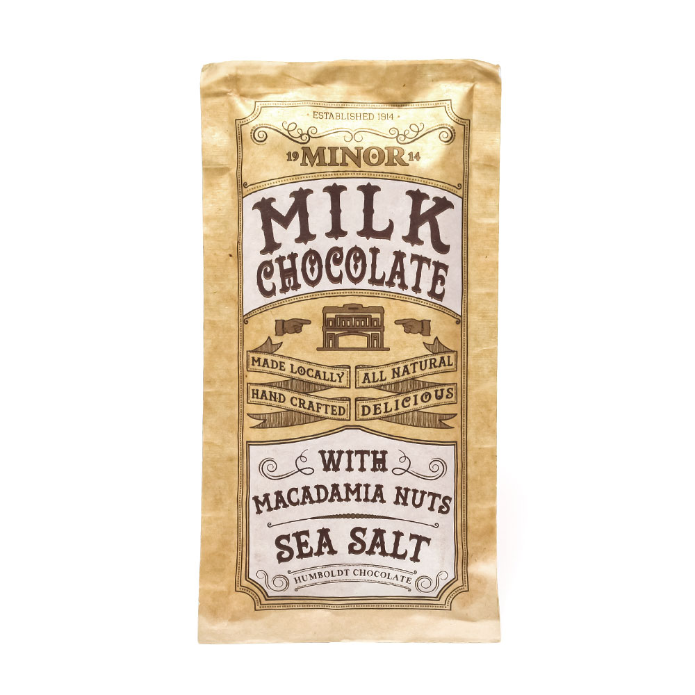 The Minor Theatre Milk Chocolate Packaging Front Side
