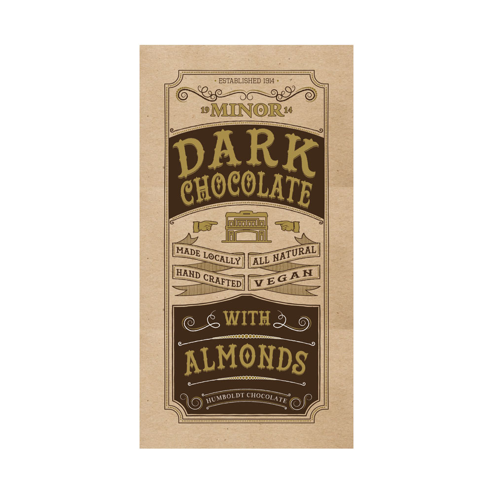 The Minor Theatre Dark Chocolate Packaging Artwork Front Side