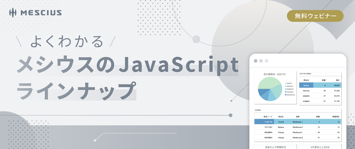 よくわかるメシウスのJavaScriptラインナップ