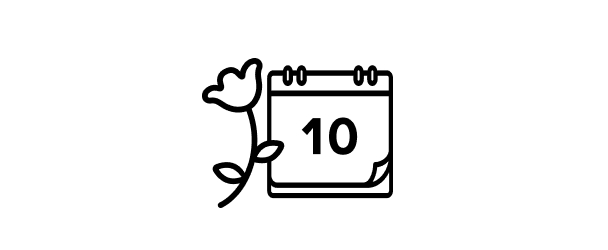Minstens 10 dagen lang vers