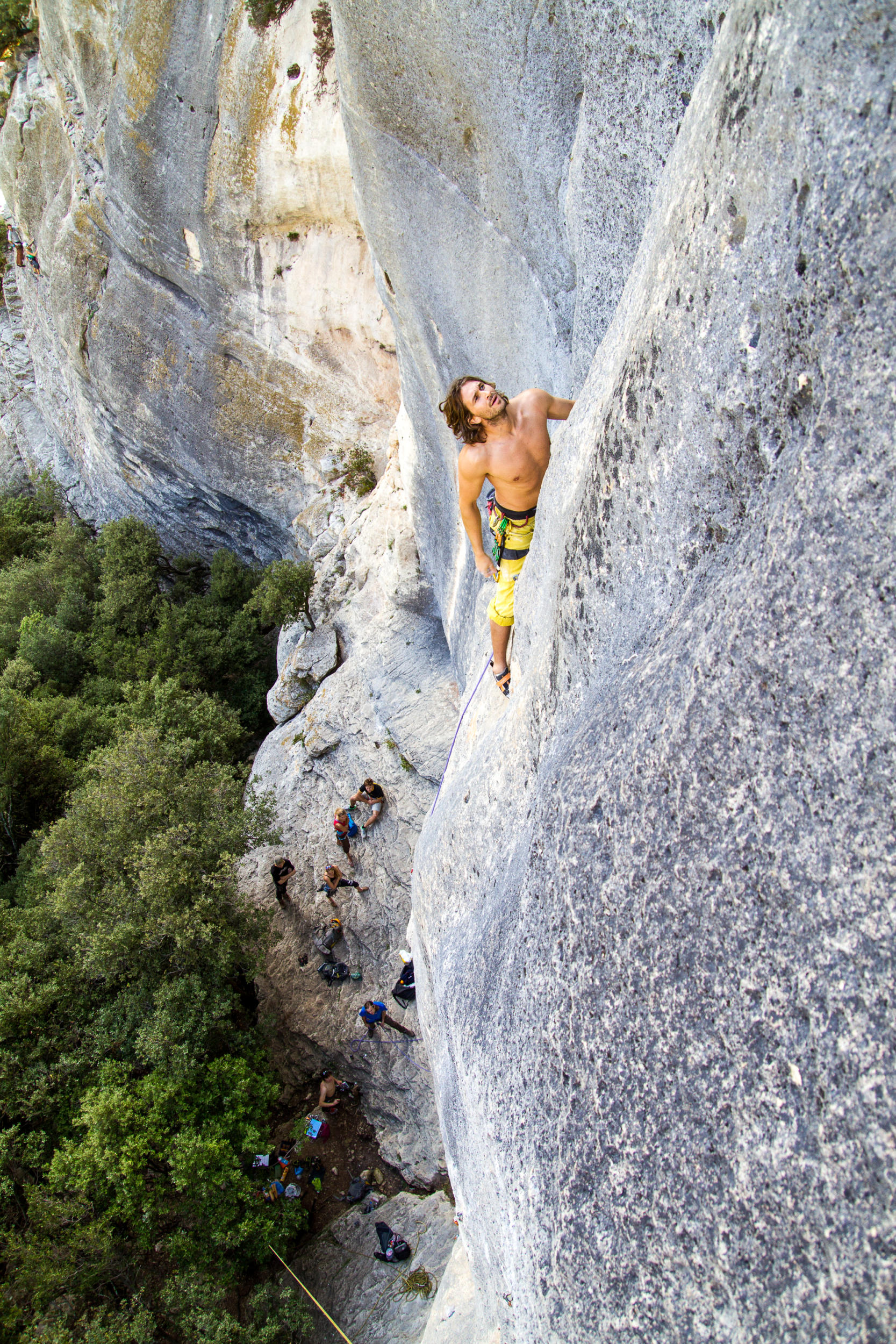Climbing in Buoux, France