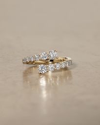 diamond bypass ring in gold and diamond