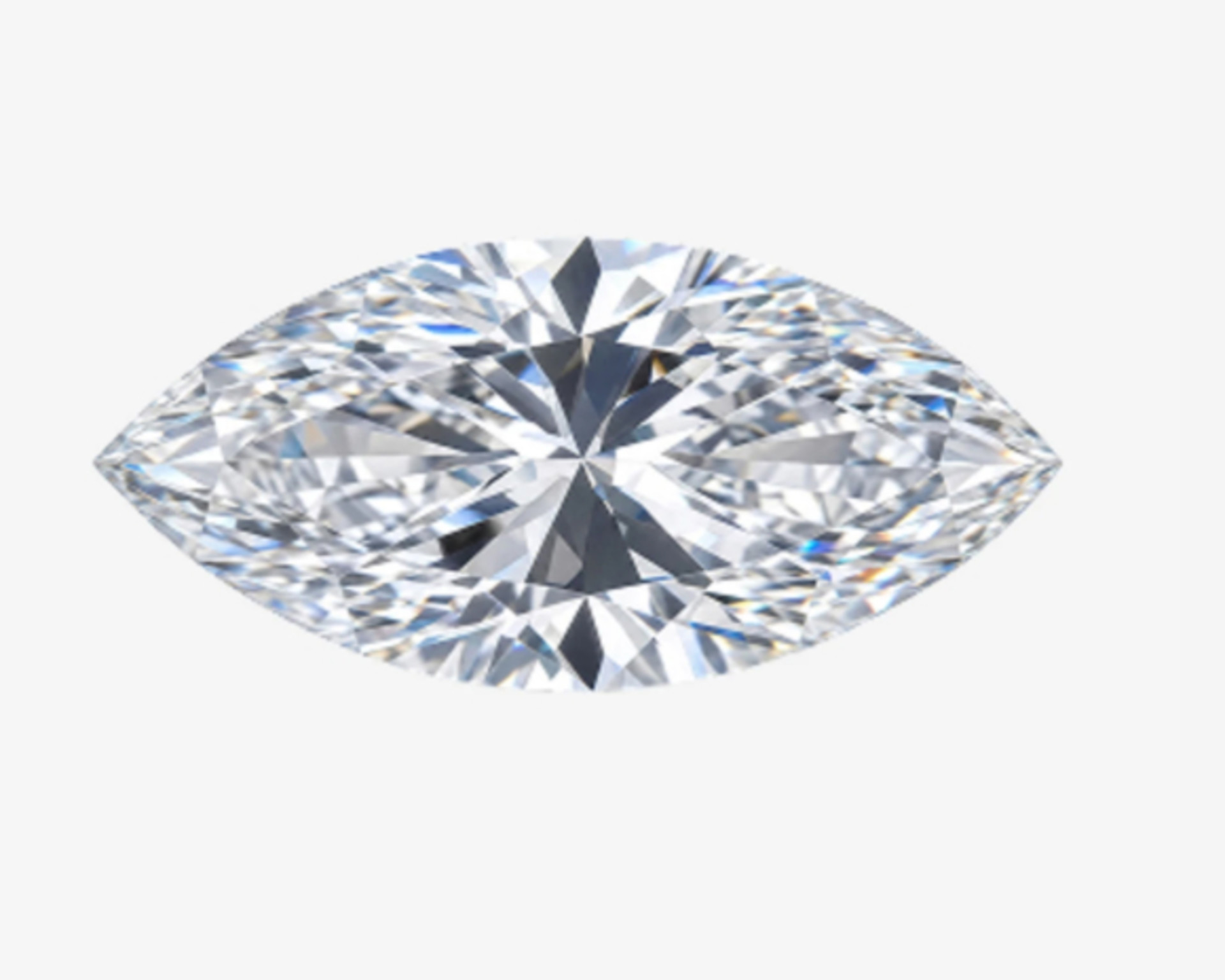 marquise cut diamond solitaire engagement ring in white gold