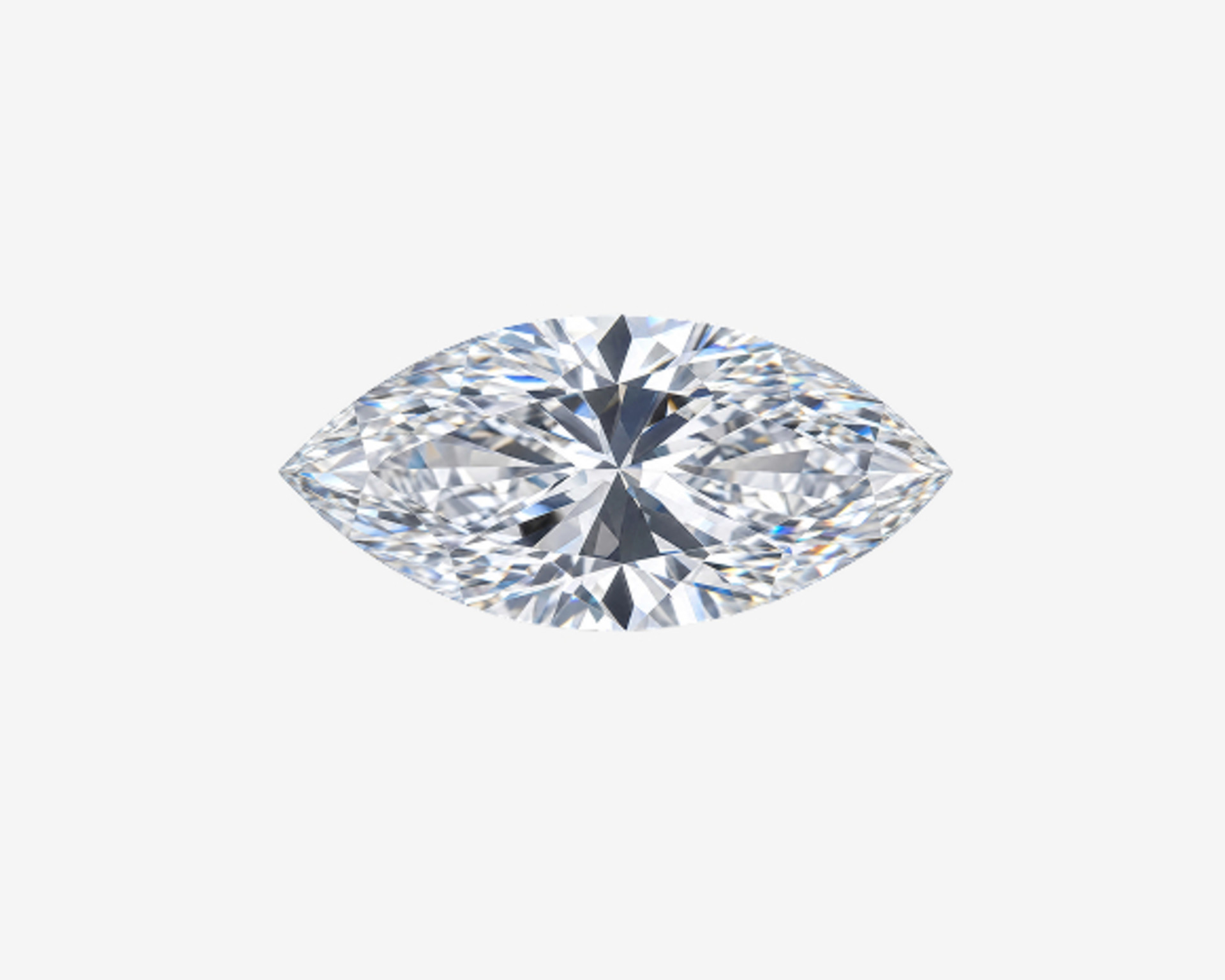 marquise cut diamond solitaire engagement ring in white gold