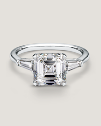 White Gold Deco Trio Ring