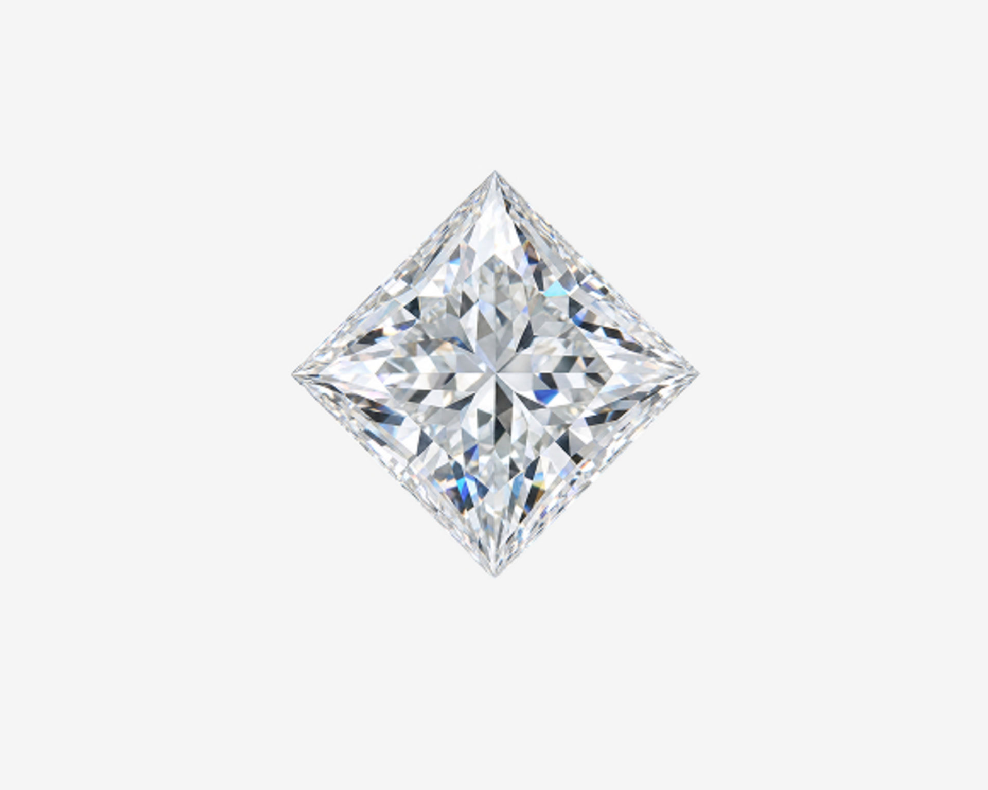 square princess cut diamond solitaire engagement ring in yellow gold