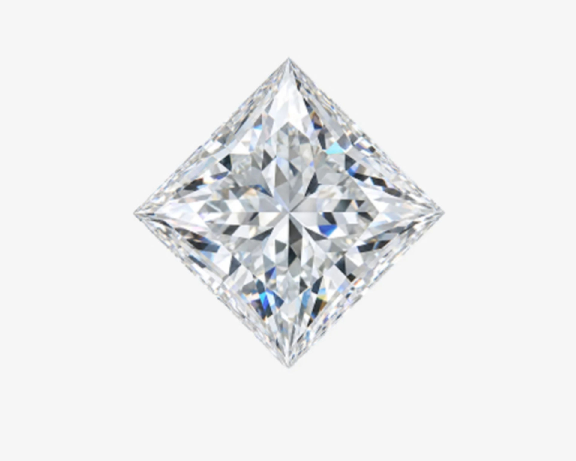 square princess cut diamond solitaire engagement ring in yellow gold