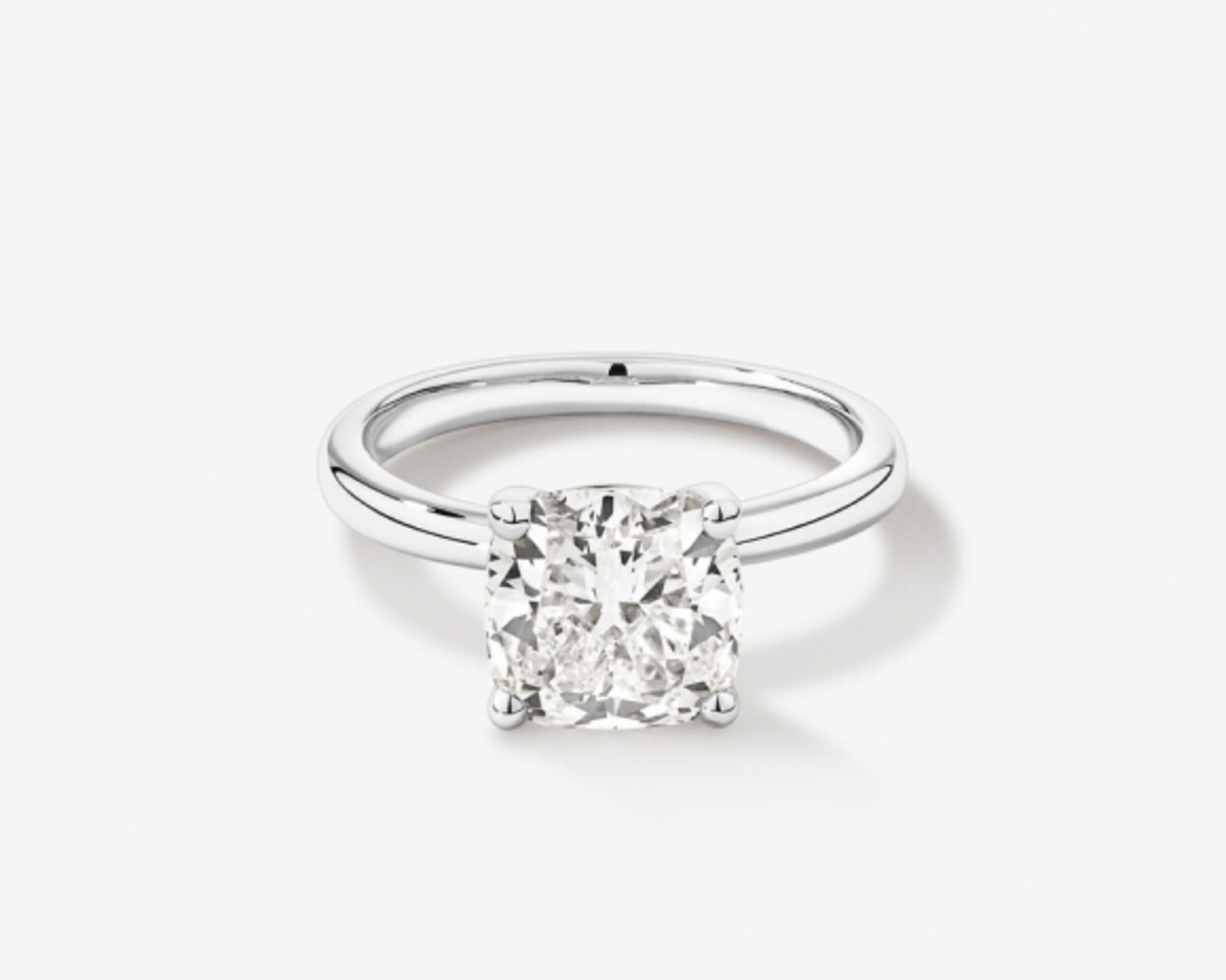cushion diamond engagement ring