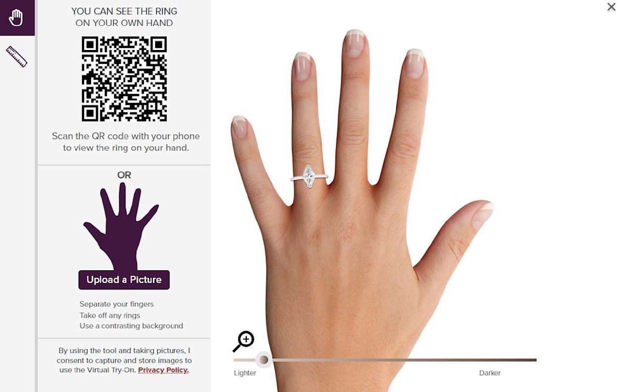 marquise ring on hand
