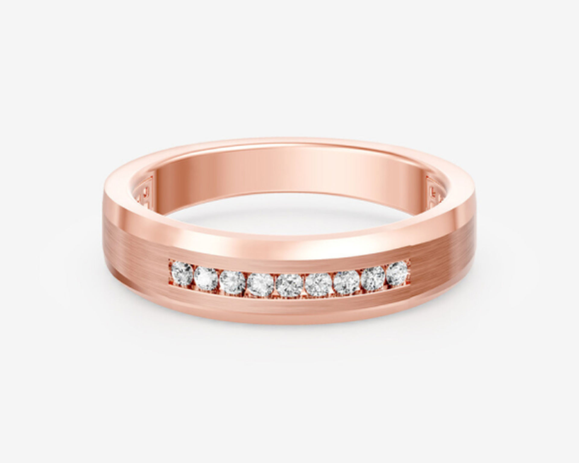 Rose Gold Men's Wedding Band
