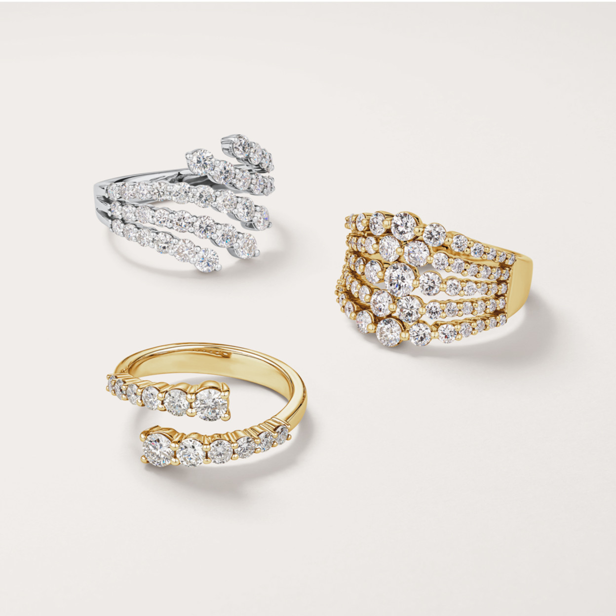 Woman wearing a statement morganite ring