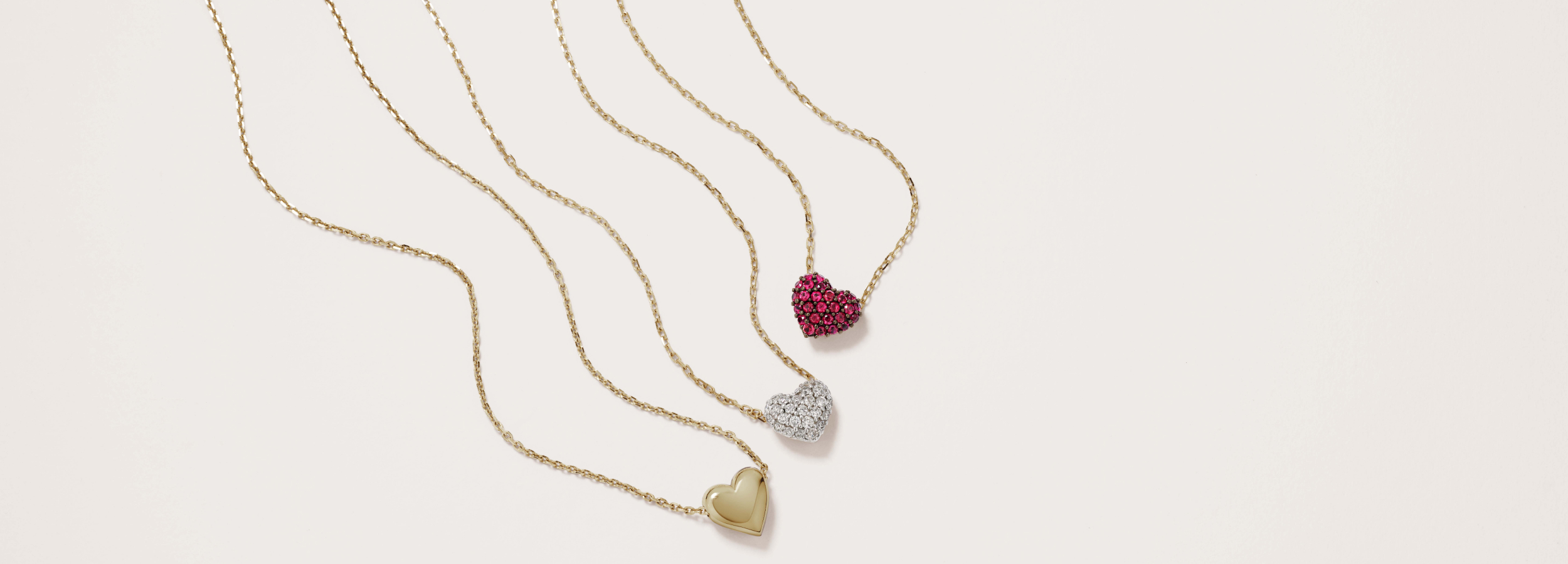 Three Heart Necklaces