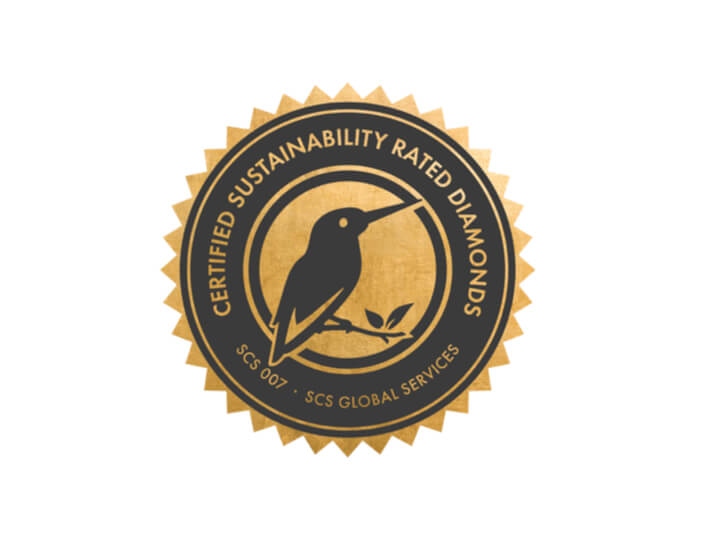Certified Sustainably Rated Diamonds badge