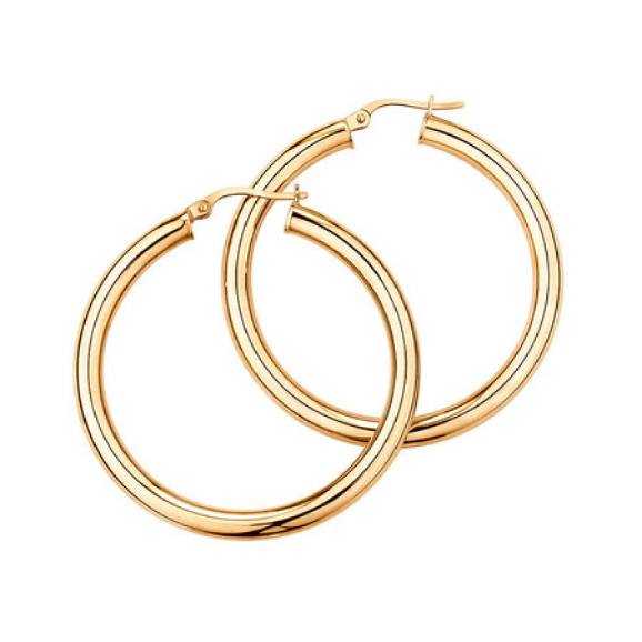Image - All About Gold - Product - Gold hoop earrings