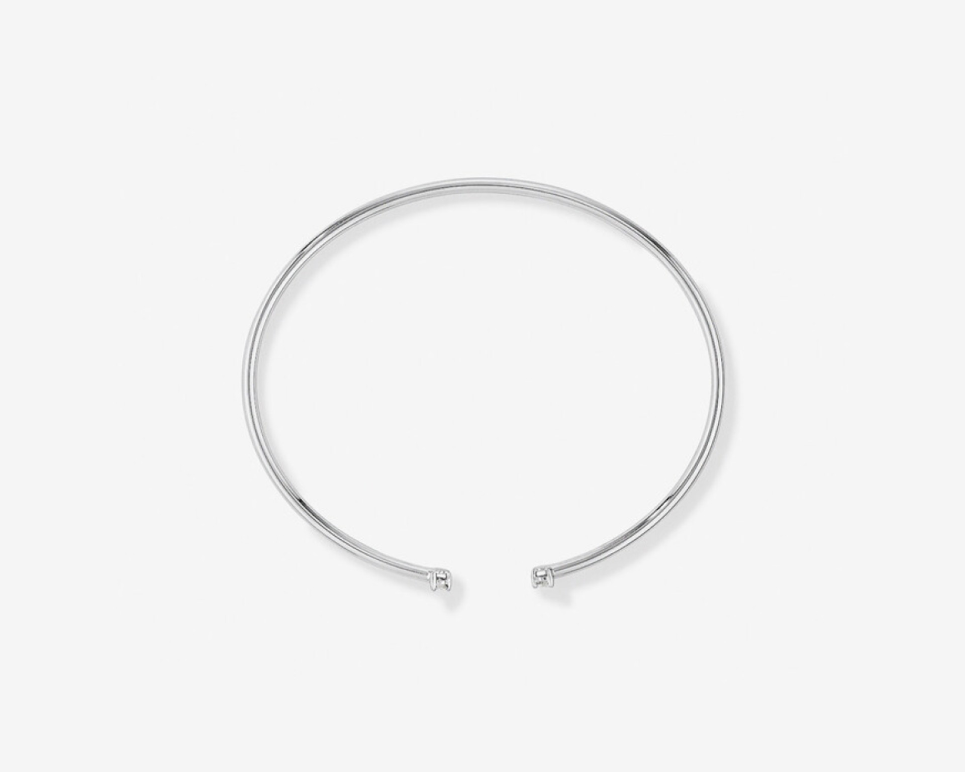 white gold toque bangle with diamonds