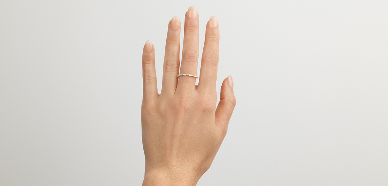 hand with diamond band