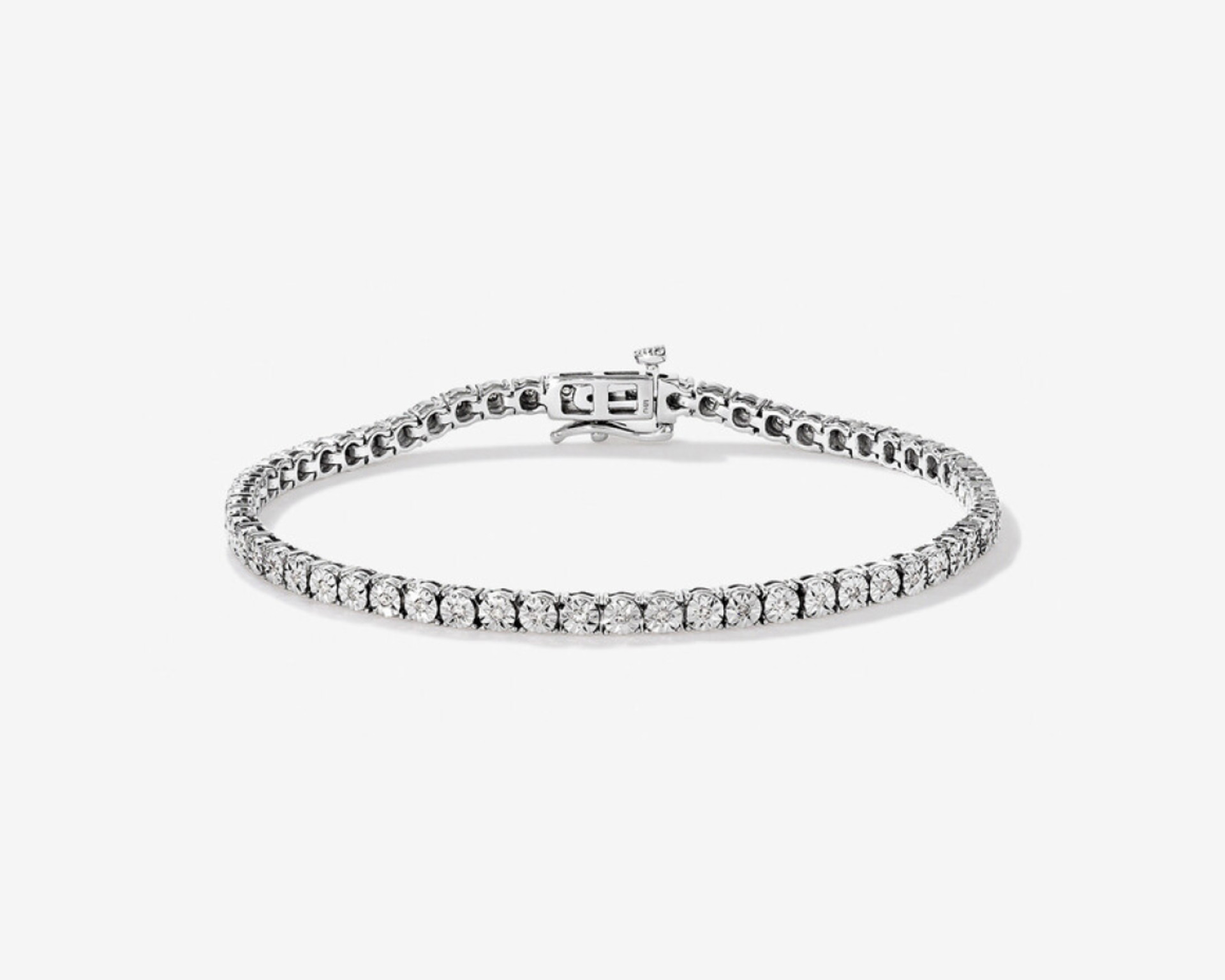 sterling silver diamond tennis bracelet