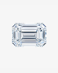emerald cut diamond solitaire engagement ring in white gold